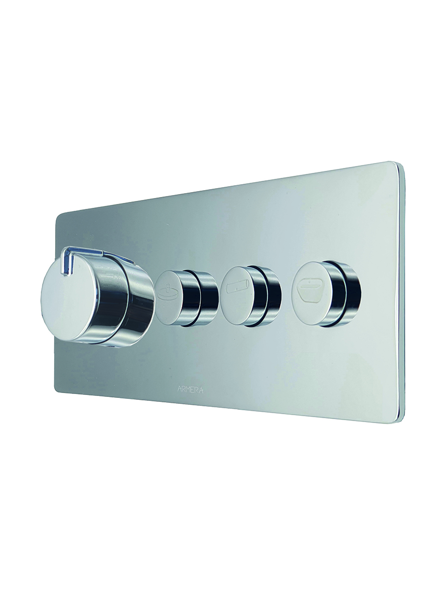 Index 3 outlet concealed landscape thermostatic valve