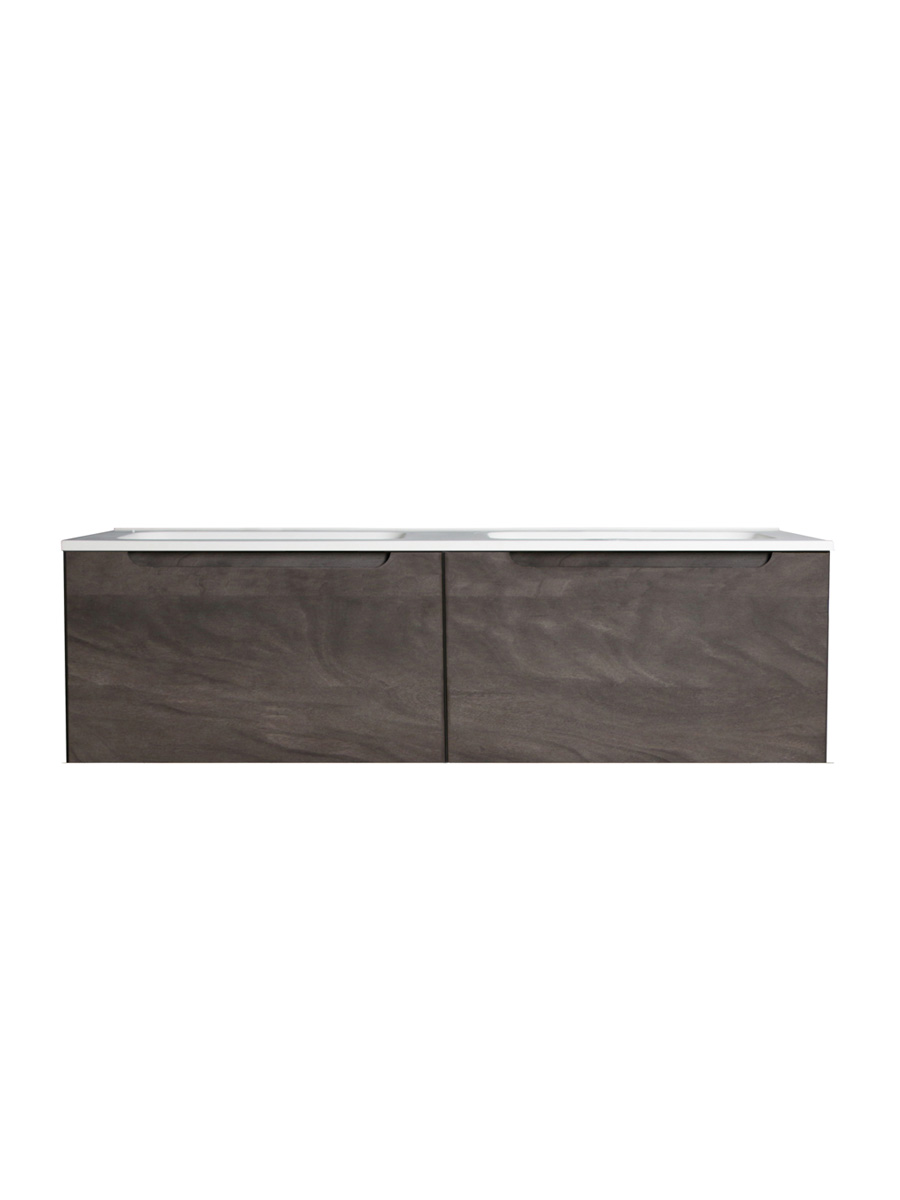 Atoll 1200mm 2 drawer wall hung unit