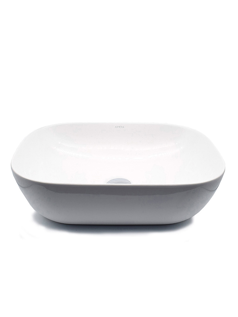 Curved linear counter top bowl